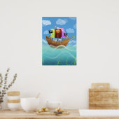 Piraten ahoy poster print (Keuken)