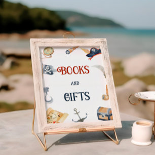 Piraten Baby showers boeken en geschenken teken Poster