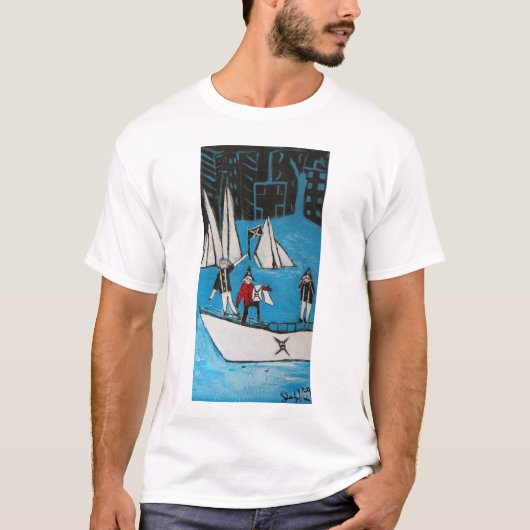 PIRATEN BLUES T-SHIRT (Voorkant)