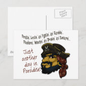 Piraten! Briefkaart (Voorkant / Achterkant)