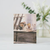  Piraten Brig Covenant in a Fog door NC Wyeth Briefkaart (Staand voorkant)