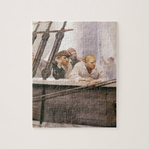  Piraten Brig Covenant in a Fog door NC Wyeth Legpuzzel