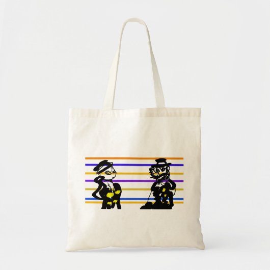 Piraten bruiloft tote bag (Voorkant)
