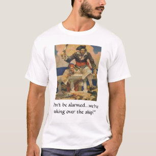 Piraten die het schip overnemen t-shirt