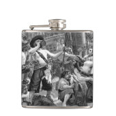  piraten die strijden en op het schip Drink Heupfles (Voorkant)