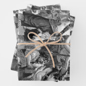  piraten die strijden en op het schip Drink Inpakpapier Vel (In situ)