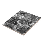  piraten die strijden en op het schip Drink Tegeltje (Zijkant)