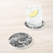  piraten die strijden en op het schip Drink Zandsteen Onderzetter (Zijkant)