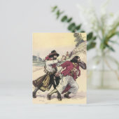  Piraten, Duel tot de dood op het strand Briefkaart (Staand voorkant)