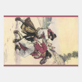  Piraten, Duel tot de dood op het strand Inpakpapier Vel (Voorkant 3)