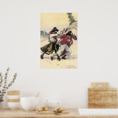 Piraten, Duel tot de dood op het strand Poster (Keuken)