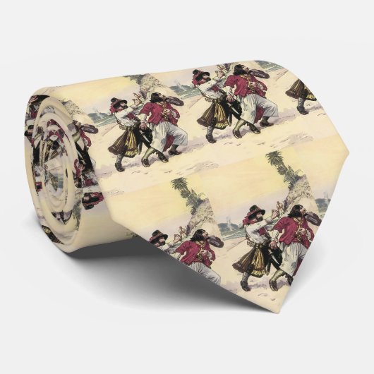  Piraten, Duel tot de dood op het strand Stropdas (Opgerold)