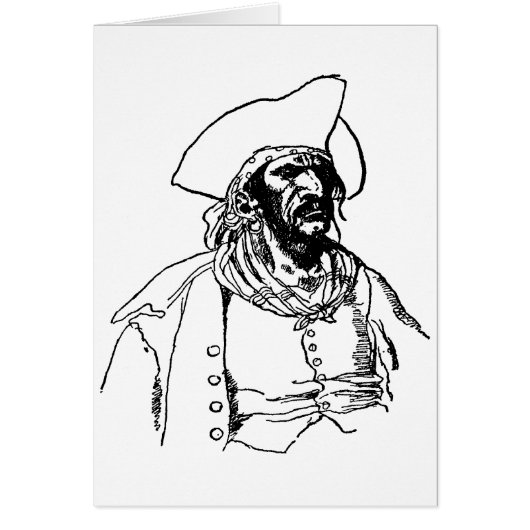 Piraten, een Buccaneer Sketch van Howard Pyle (Voorkant)