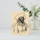  Piraten, een Buccaneer Sketch van Howard Pyle (Staand voorkant)