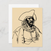  Piraten, een Buccaneer Sketch van Howard Pyle (Voorkant / Achterkant)
