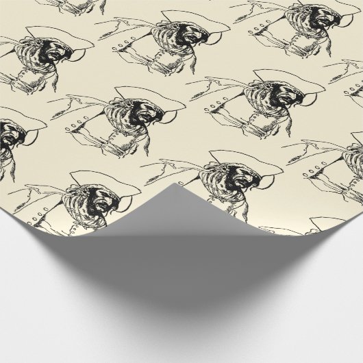 Piraten, een Buccaneer Sketch van Howard Pyle Cadeaupapier (Hoek)