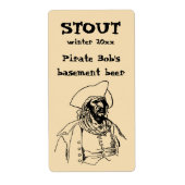 Piraten, een Buccaneer Sketch van Howard Pyle Etiket (Voorkant)