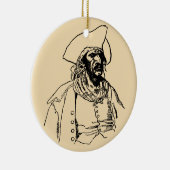  Piraten, een Buccaneer Sketch van Howard Pyle Keramisch Ornament (Rechts)