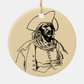  Piraten, een Buccaneer Sketch van Howard Pyle Keramisch Ornament (Achterkant)