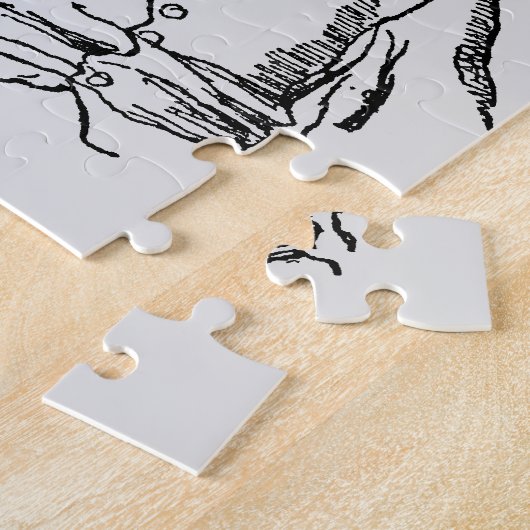 Piraten, een Buccaneer Sketch van Howard Pyle Legpuzzel (Zijkant)