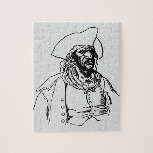 Piraten, een Buccaneer Sketch van Howard Pyle Legpuzzel (Verticaal)
