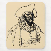 Piraten, een Buccaneer Sketch van Howard Pyle Muismat (Voorkant)
