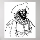 Piraten, een Buccaneer Sketch van Howard Pyle Poster (Voorkant)