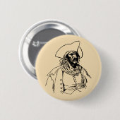 Piraten, een Buccaneer Sketch van Howard Pyle Ronde Button 5,7 Cm (Voorkant /achterkant)