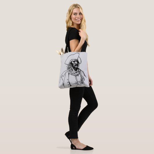 Piraten, een Buccaneer Sketch van Howard Pyle Tote Bag (Op model)