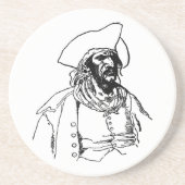  Piraten, een Buccaneer Sketch van Howard Pyle Zandsteen Onderzetter (Voorkant)