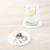  Piraten, een Buccaneer Sketch van Howard Pyle Zandsteen Onderzetter (Zijkant)