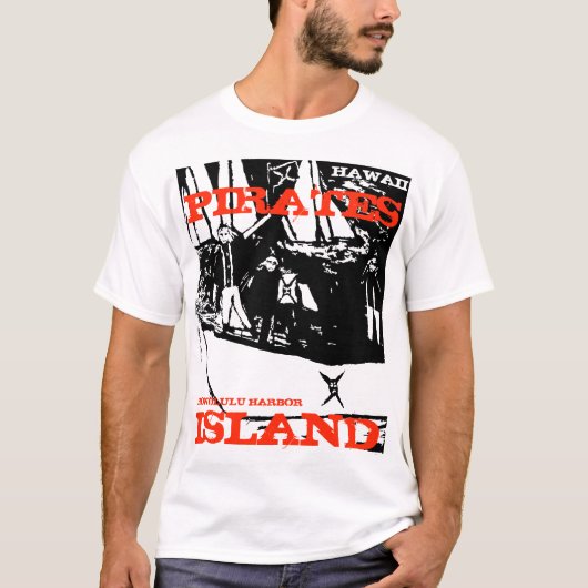 PIRATEN EILAND HONOLULU T-SHIRT (Voorkant)