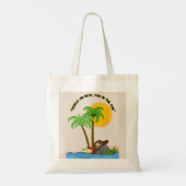 piraten eiland strand tote bag (Achterkant)