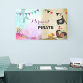 Piraten en Mermaids Birthday Party Banner (Beurs)