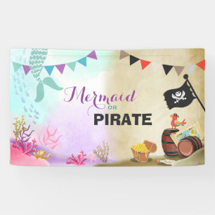 Piraten en Mermaids Birthday Party Banner