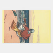  piraten, gemareend op een verlaten eiland inpakpapier vel (Voorkant 2)