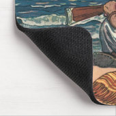 piraten, gemareend op een verlaten eiland muismat (Hoek)