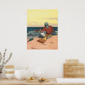  piraten, gemareend op een verlaten eiland poster (Keuken)