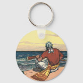  piraten, gemareend op een verlaten eiland sleutelhanger (Achterkant)