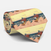  piraten, gemareend op een verlaten eiland stropdas (Opgerold)