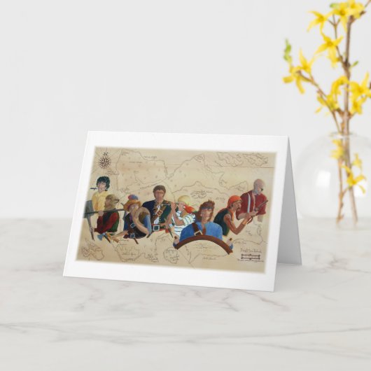 "Piraten!" Kaart (Gele Bloem)