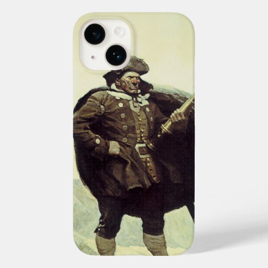  piraten, kapitein Bill Botten van NC Wyeth Case-Mate iPhone Case (Achterkant)