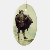  piraten, kapitein Bill Botten van NC Wyeth Keramisch Ornament (Rechts)