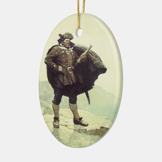  piraten, kapitein Bill Botten van NC Wyeth Keramisch Ornament (Links)