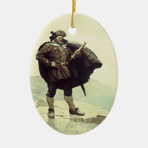 piraten, kapitein Bill Botten van NC Wyeth Keramisch Ornament