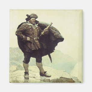 piraten, kapitein Bill Botten van NC Wyeth Magneet