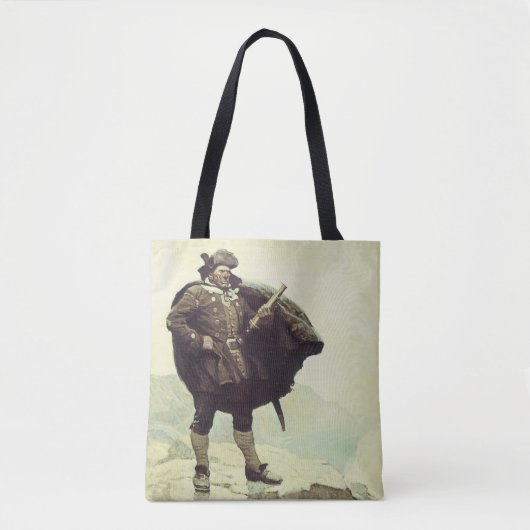  piraten, kapitein Bill Botten van NC Wyeth Tote Bag (Voorkant)