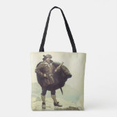  piraten, kapitein Bill Botten van NC Wyeth Tote Bag (Achterkant)