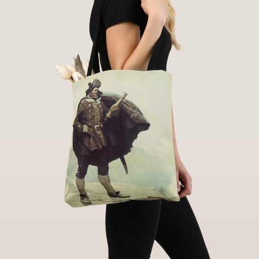  piraten, kapitein Bill Botten van NC Wyeth Tote Bag (Dichtbij)