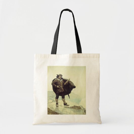 piraten, kapitein Bill Botten van NC Wyeth Tote Bag (Voorkant)